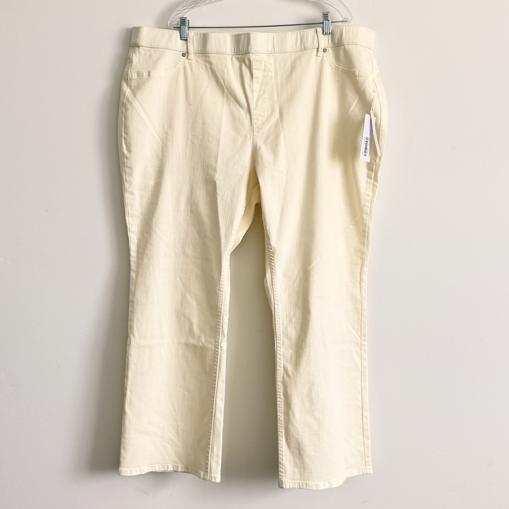 NWT Soft Surroundings Wide Leg Pants 3X Elastic Waist Comfort Scandi Stretch